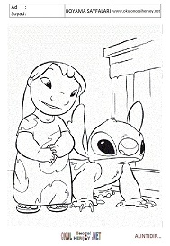 lilo-ve-stitch boyama sayfaları